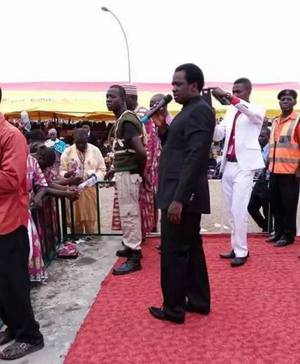 "Woman Vomits Lizard" During Bishop Sam Zuga Water Ministration In Minna